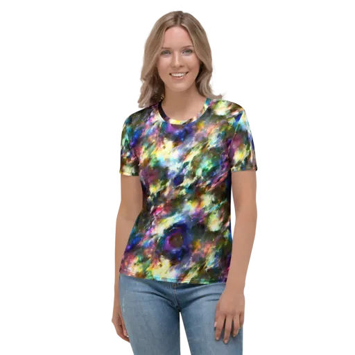 Emilia's Nebula on a Women's Crew Neck T-Shirt