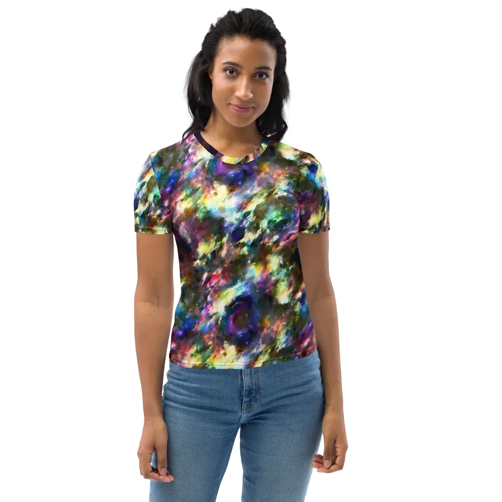 Emilia's Nebula on Women's Crew Neck T-Shirt — Front