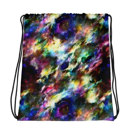 Emilia's Nebula on a Drawstring Bag