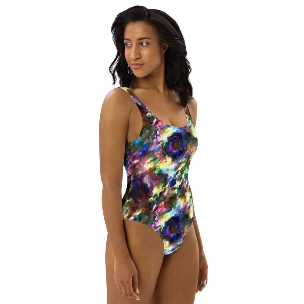 Emilia's Nebula on One-Piece Swimsuit — Right