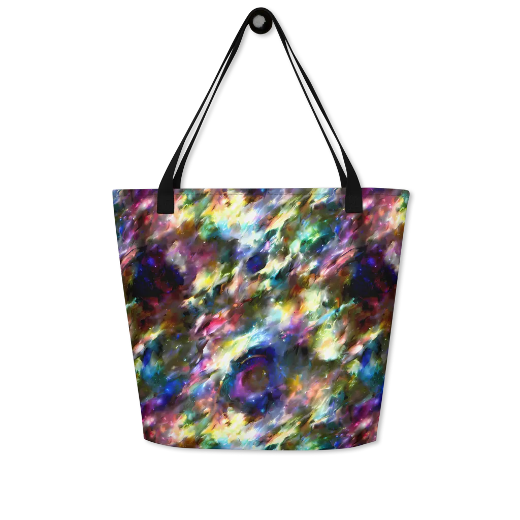 Emilia's Nebula on Large Tote Bag W/ Pocket — Front