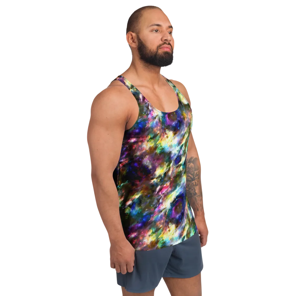 Emilia's Nebula on Men's Tank Top — Right Front