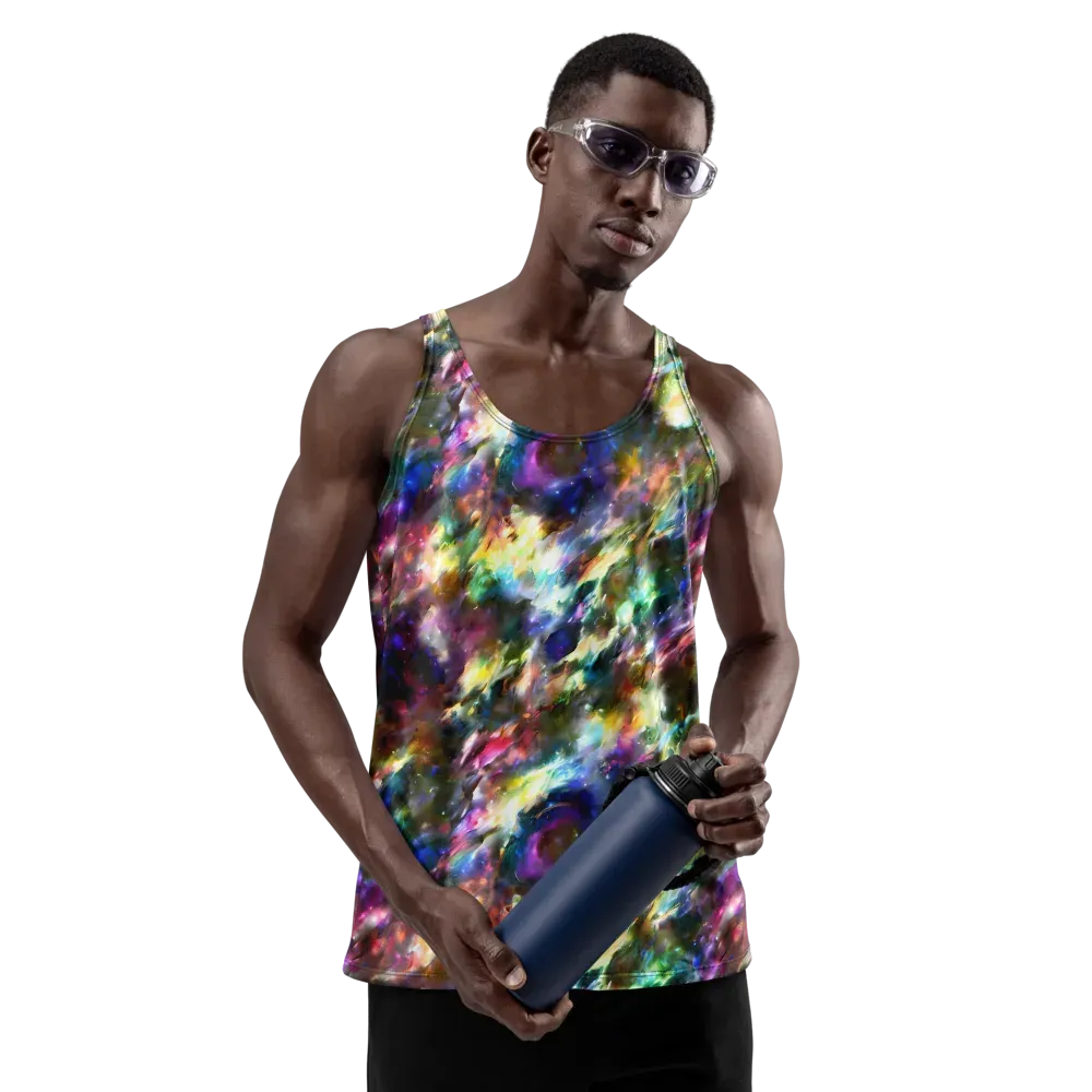 Emilia's Nebula on Men's Tank Top — Front