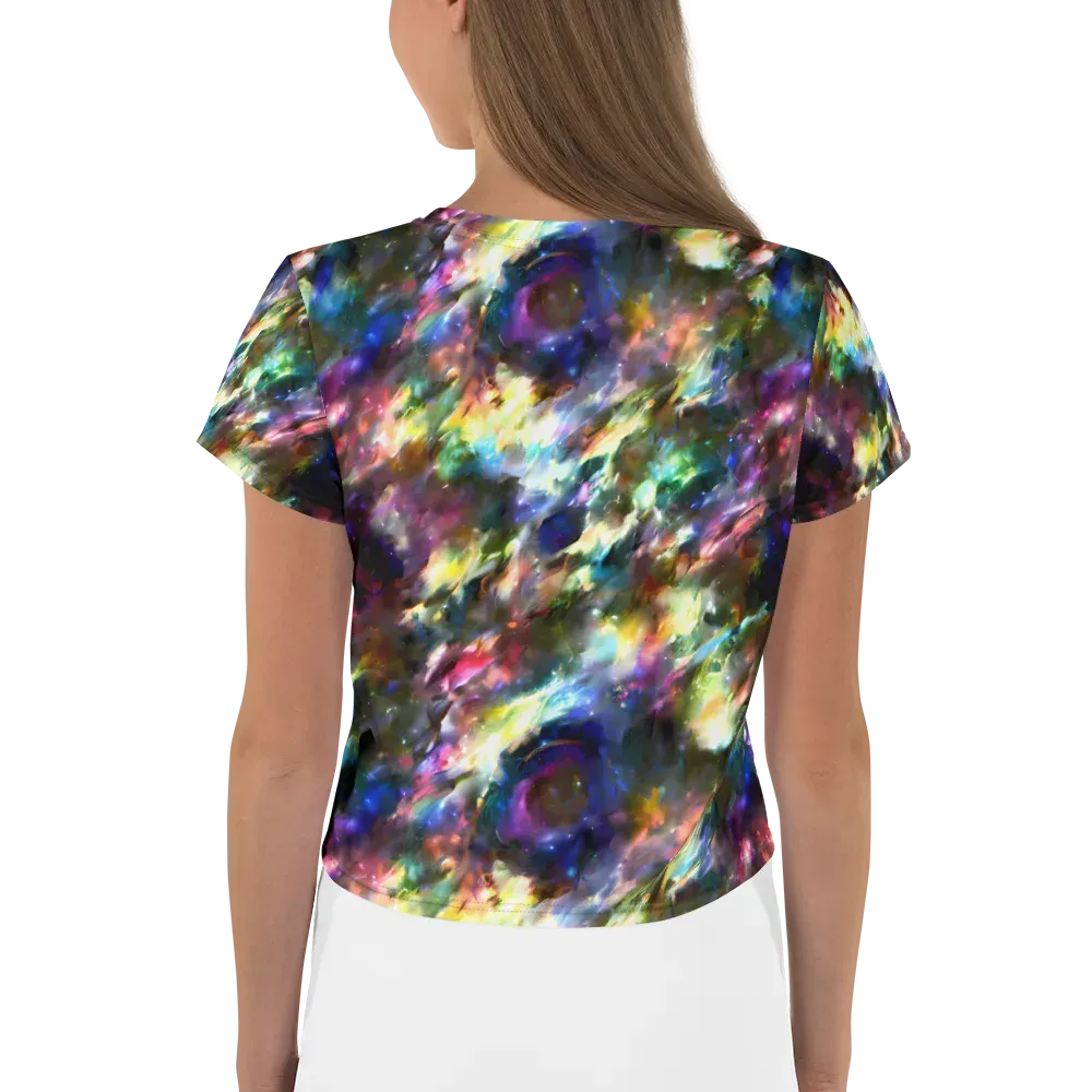 Emilia's Nebula on Crop Tee — Back