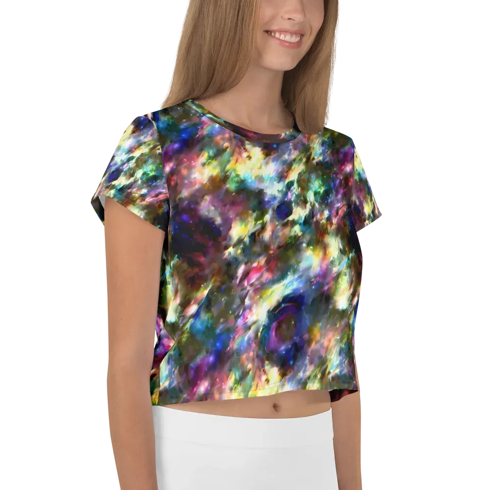 Emilia's Nebula on Crop Tee — Right