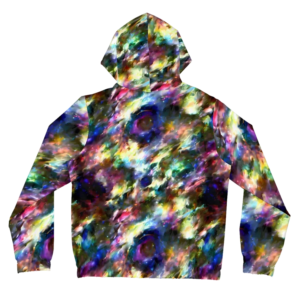 Emilia's Nebula on Women's Full-Zip Hoodie — Back