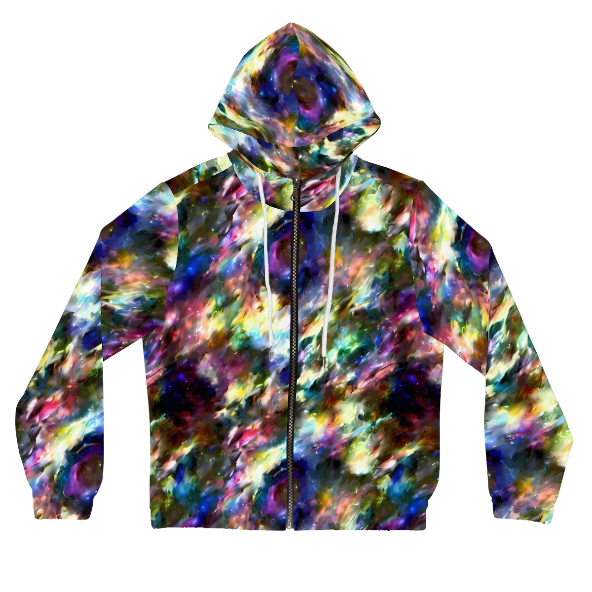 Emilia's Nebula on Women's Full-Zip Hoodie — Front
