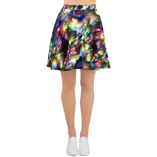 Emilia's Nebula on a Skater Skirt