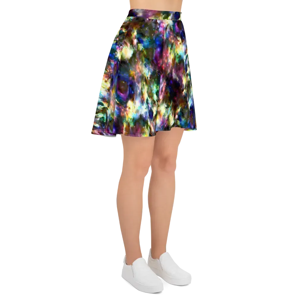 Emilia's Nebula on Skater Skirt — Right