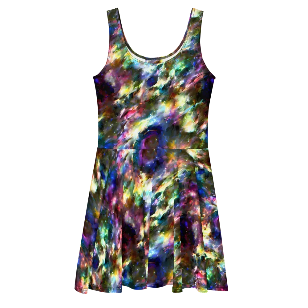 Emilia's Nebula on Skater Dress — Front