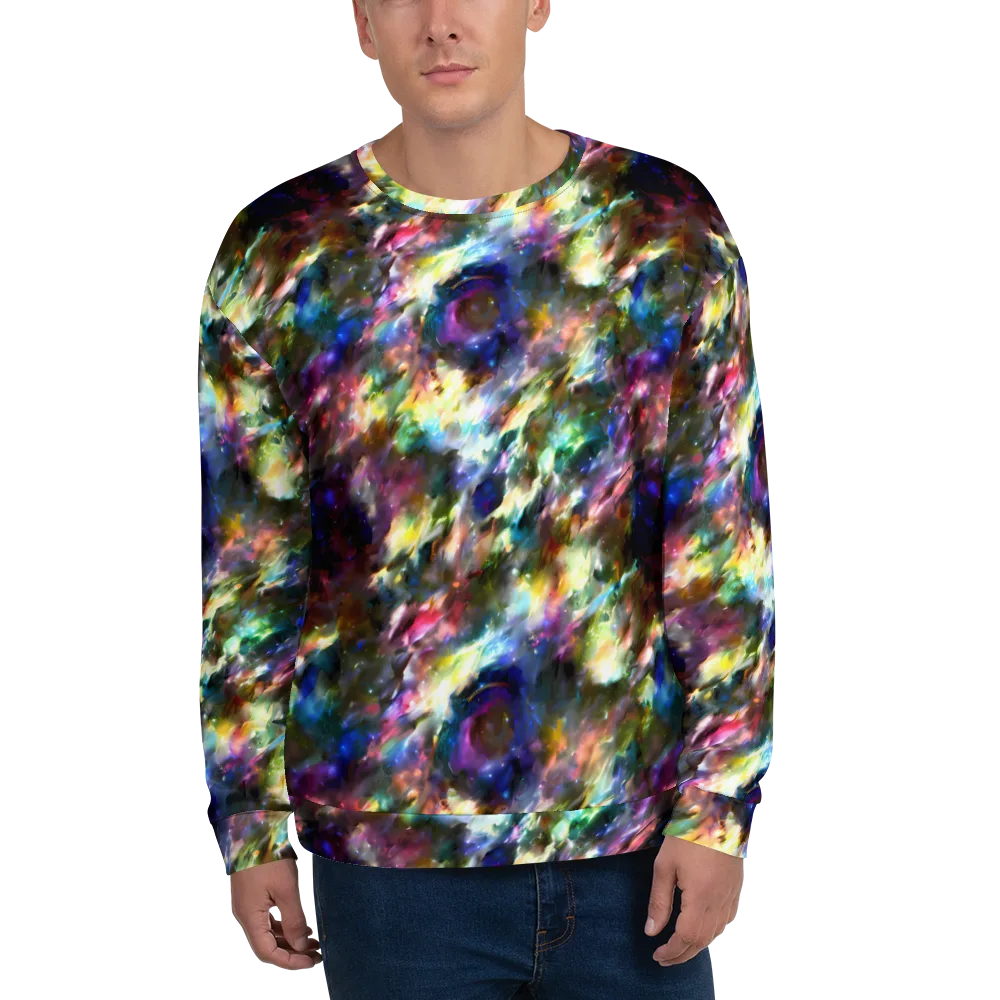 Emilia's Nebula on Sweatshirt — Front