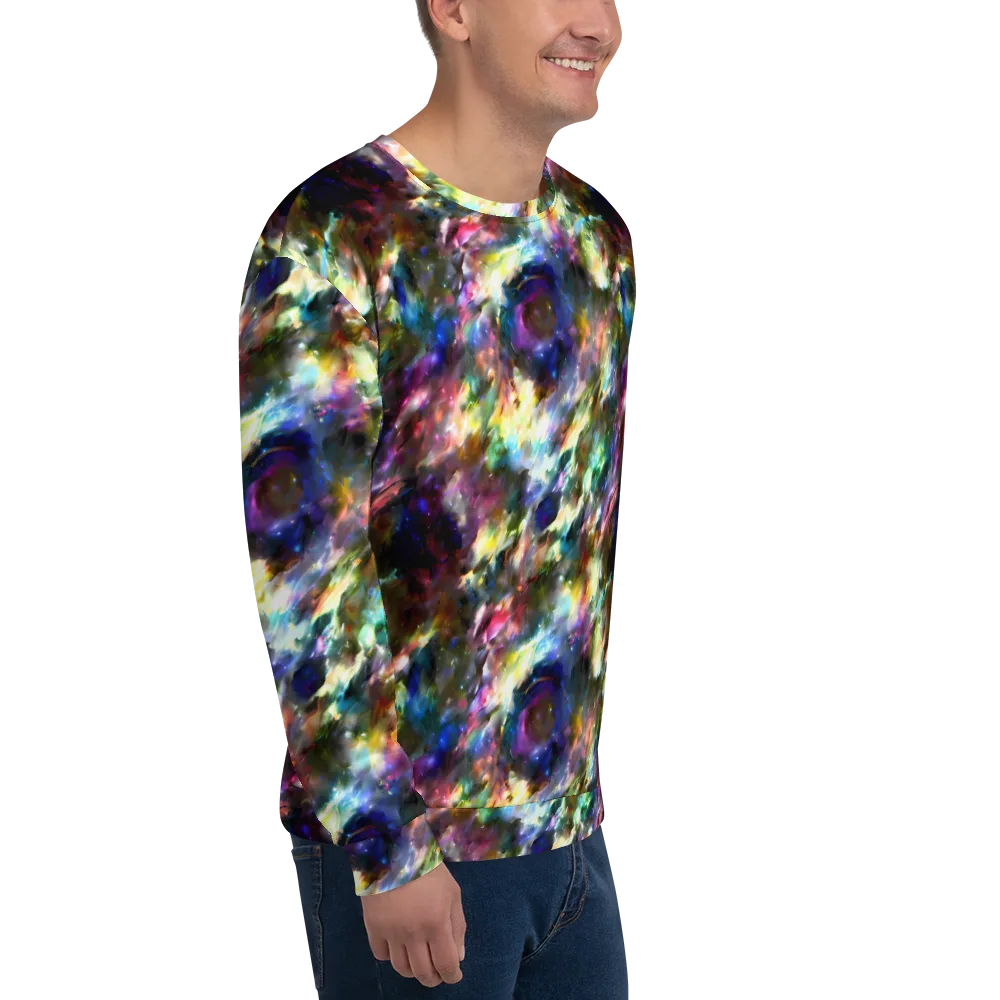 Emilia's Nebula on Sweatshirt — Right Front