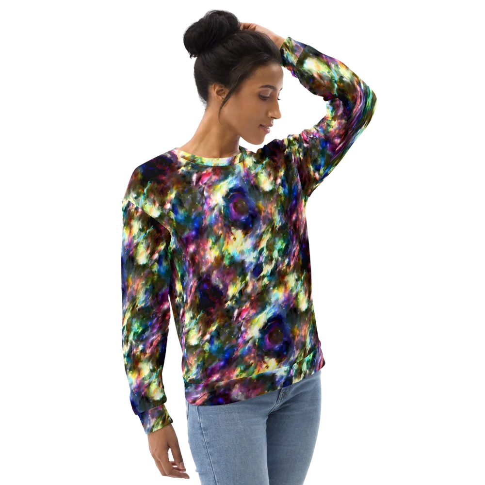 Emilia's Nebula on Sweatshirt — Right Front