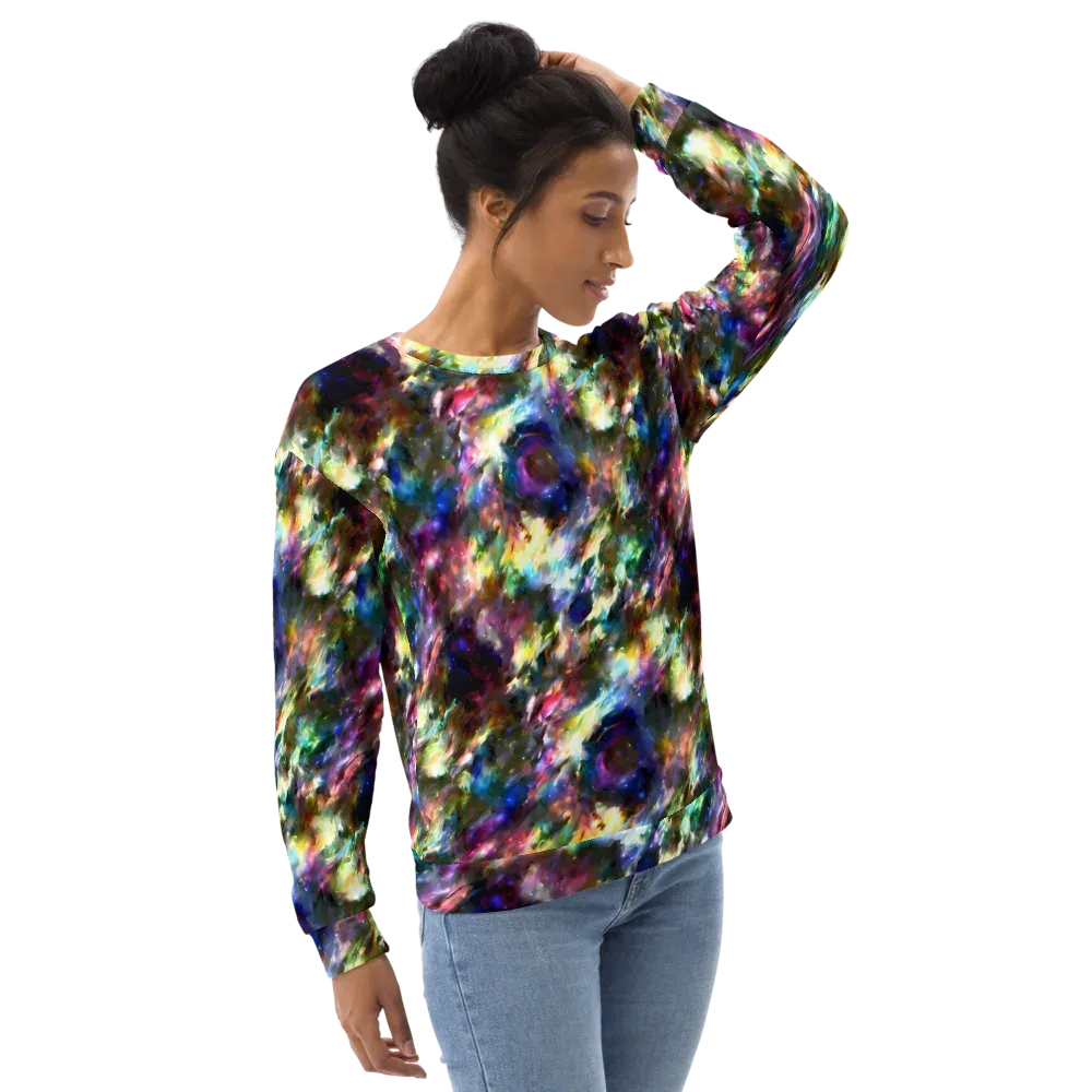 Emilia's Nebula on Sweatshirt — Right Front