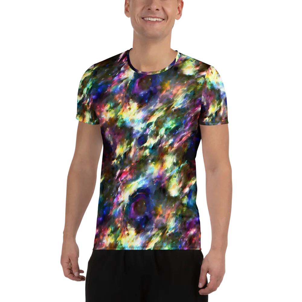 Emilia's Nebula on Men's Athletic T-Shirt — Front