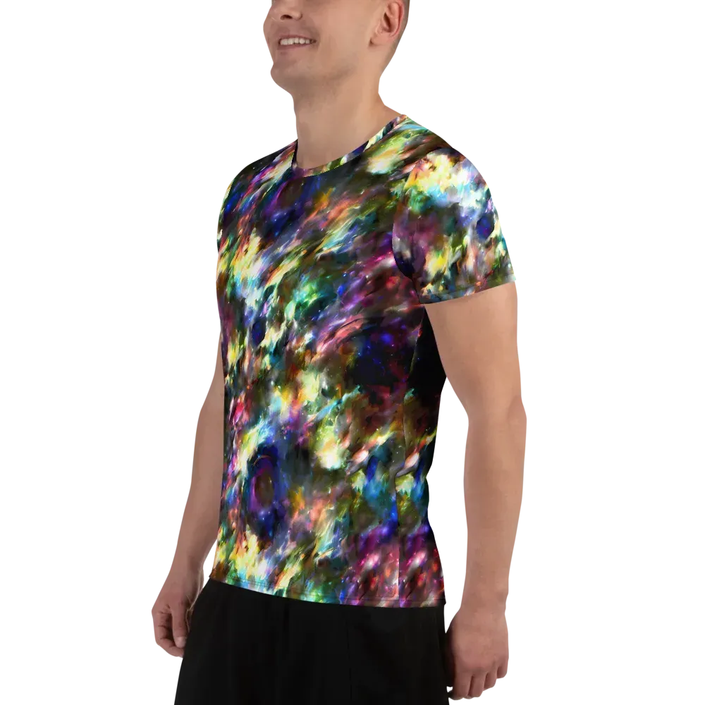 Emilia's Nebula on Men's Athletic T-Shirt — Left