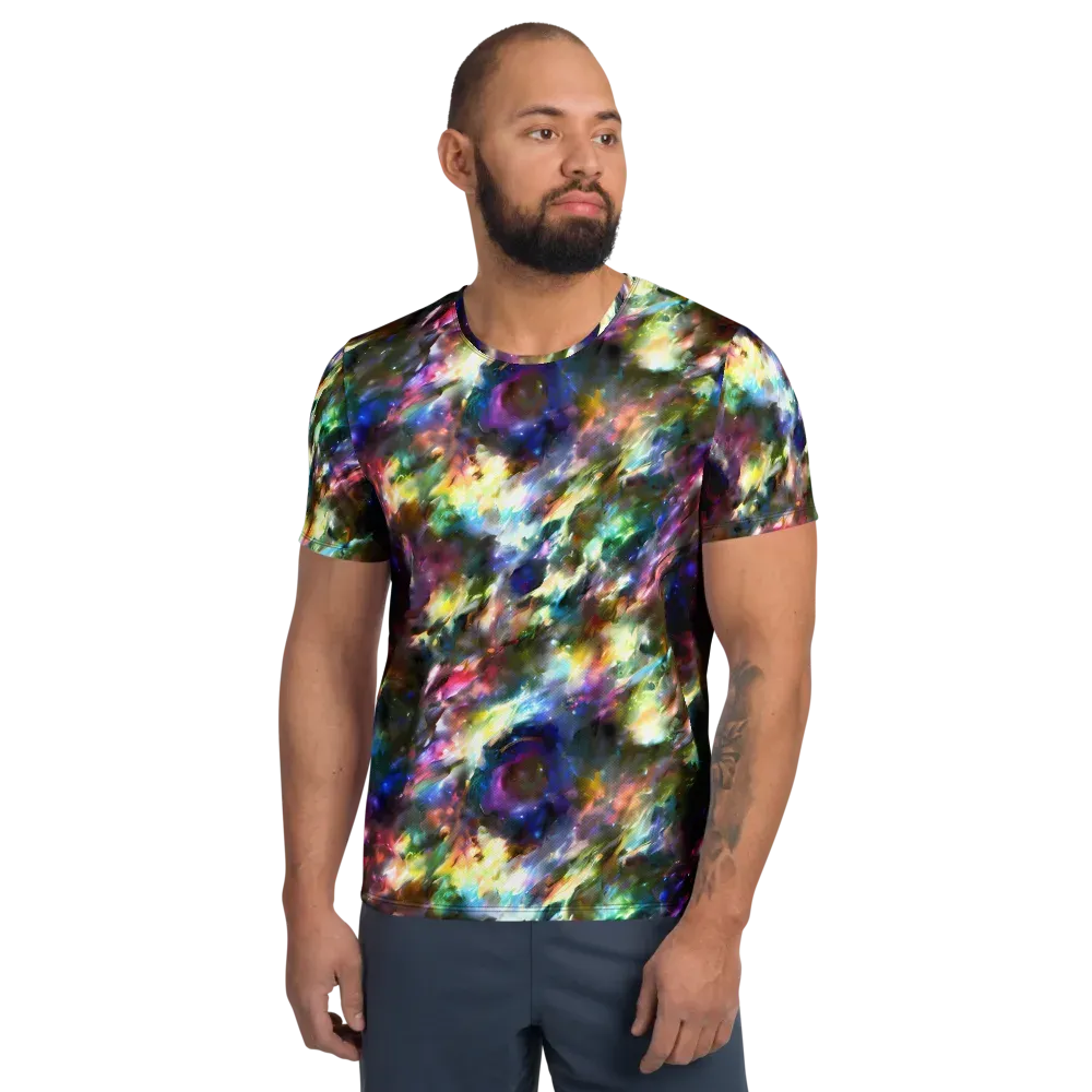 Emilia's Nebula on Men's Athletic T-Shirt — Front