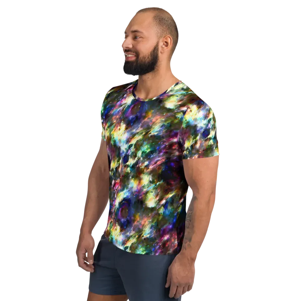 Emilia's Nebula on Men's Athletic T-Shirt — Left