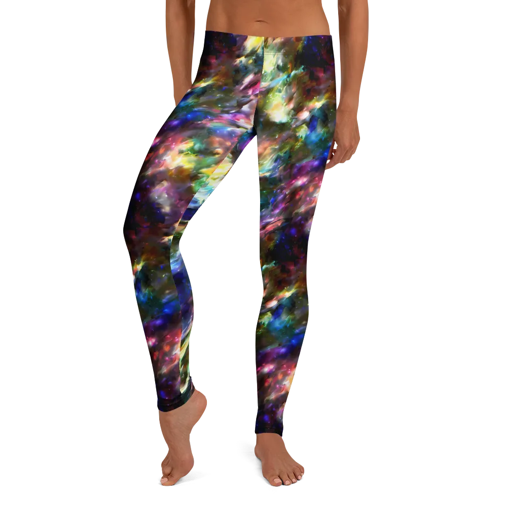 Emilia's Nebula on Leggings — Front