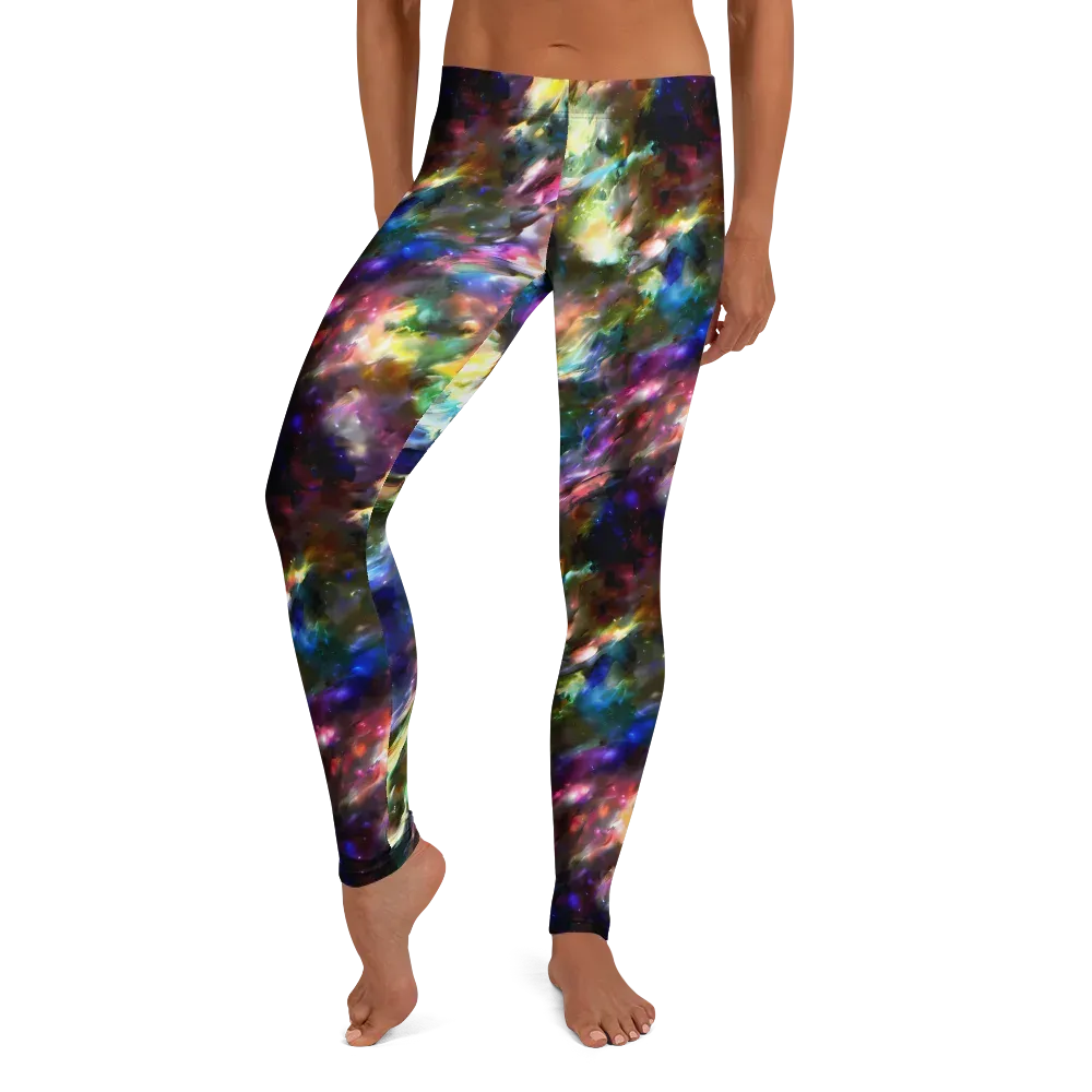 Emilia's Nebula on Leggings — Front