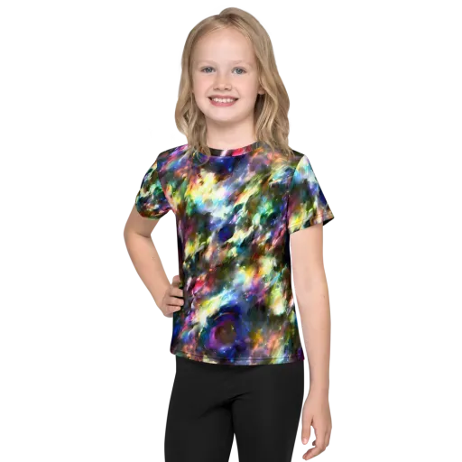 Emilia's Nebula on a Kids Crew Neck T-Shirt