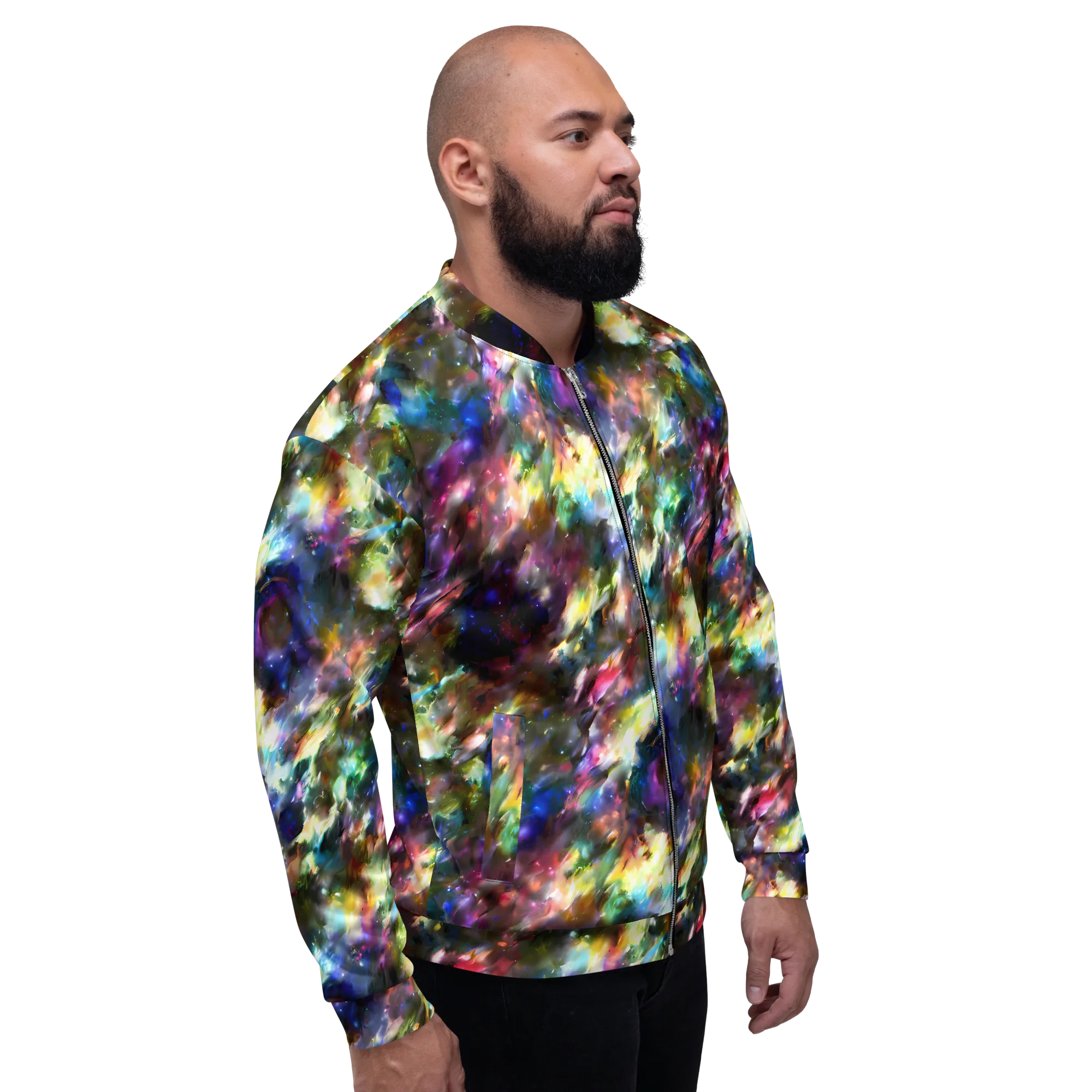 Emilia's Nebula on Bomber Jacket — Right