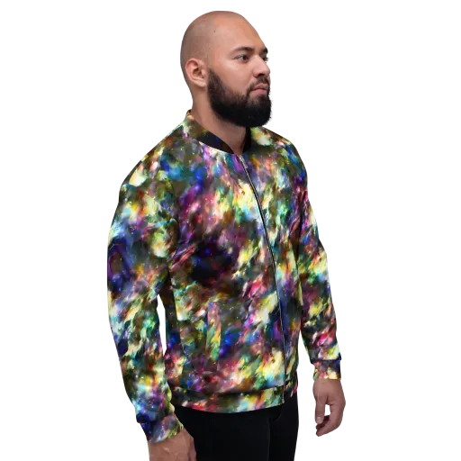 Emilia's Nebula on a Bomber Jacket