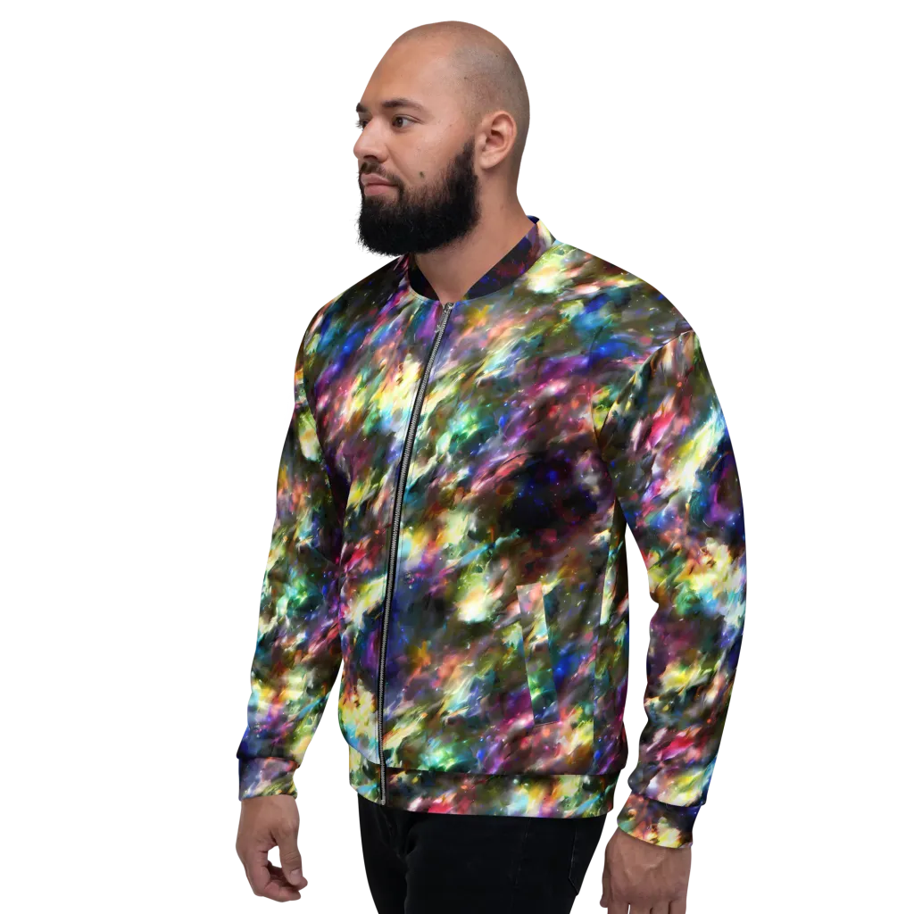Emilia's Nebula on Bomber Jacket — Left