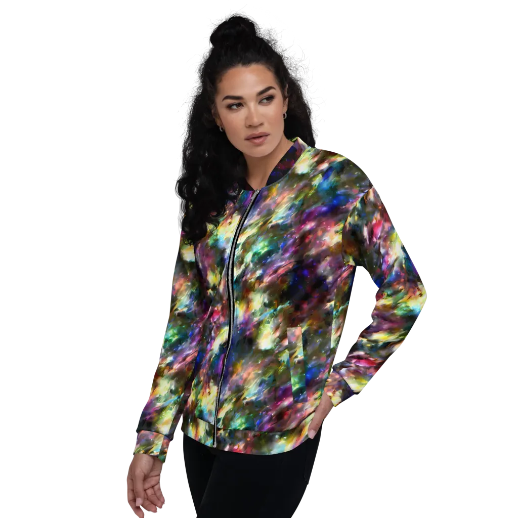 Emilia's Nebula on Bomber Jacket — Left