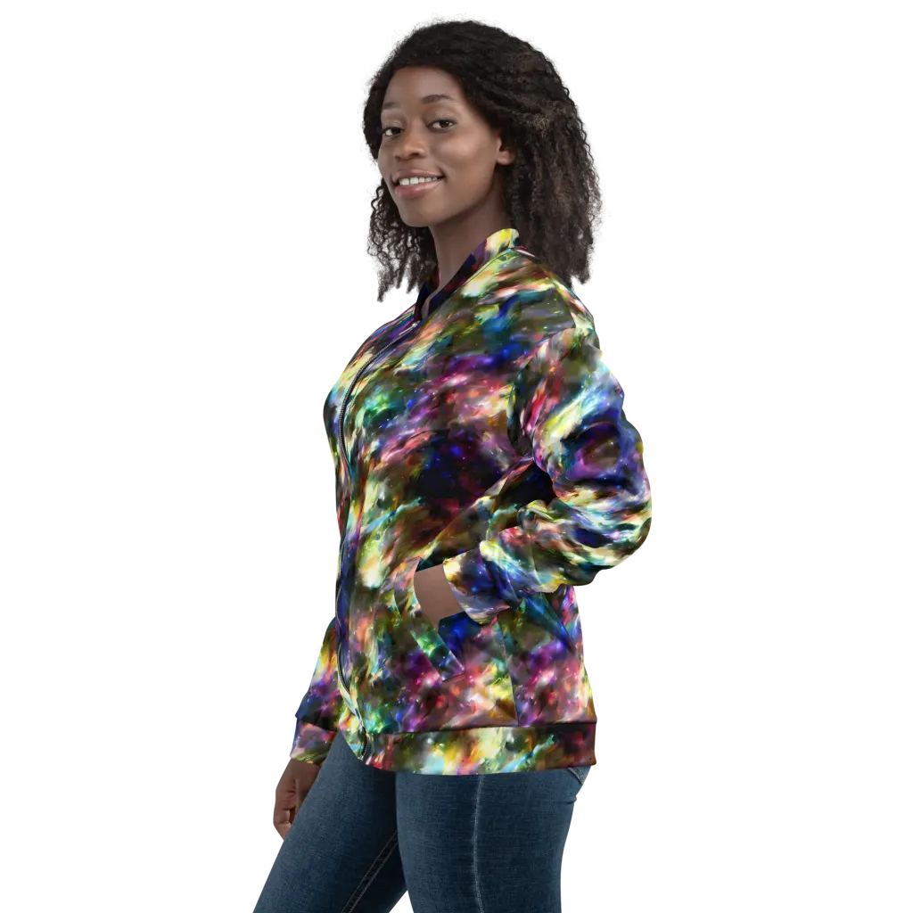 Emilia's Nebula on Bomber Jacket — Left