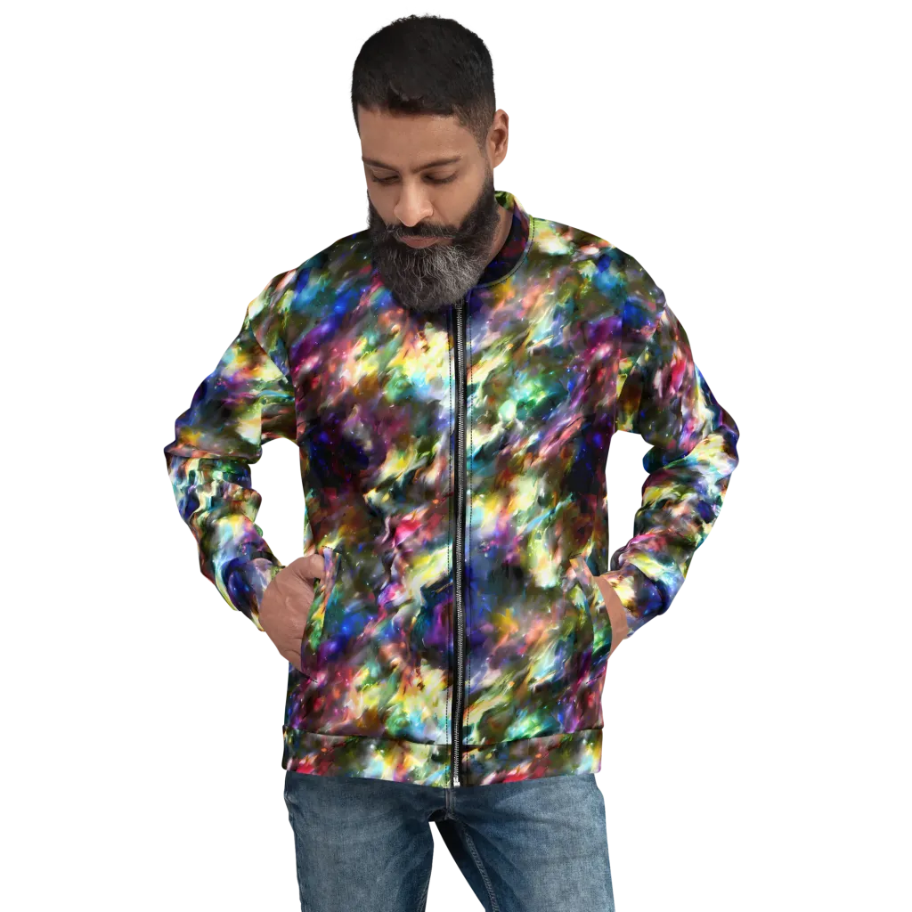 Emilia's Nebula on Bomber Jacket — Front