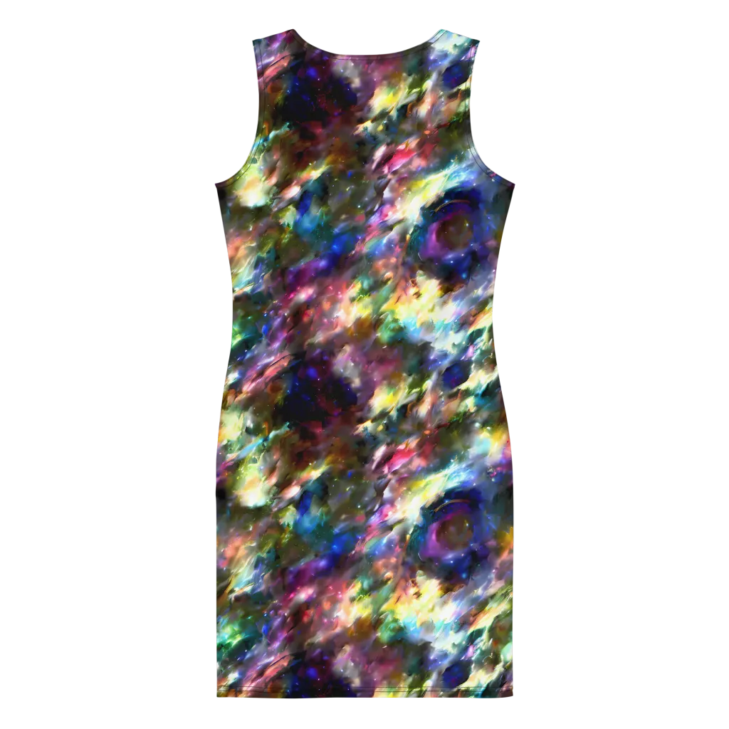 Emilia's Nebula on Bodycon Dress — Back