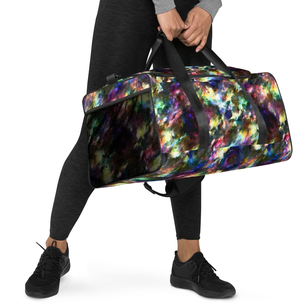 Emilia's Nebula on Duffle Bag — Right Front