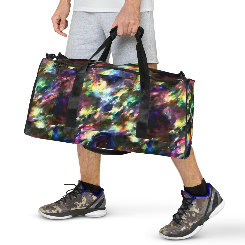 Emilia's Nebula on Duffle Bag — Front