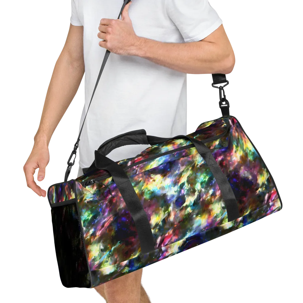 Emilia's Nebula on Duffle Bag — Right Front