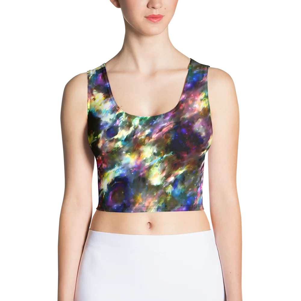 Emilia's Nebula on Crop Top — Front
