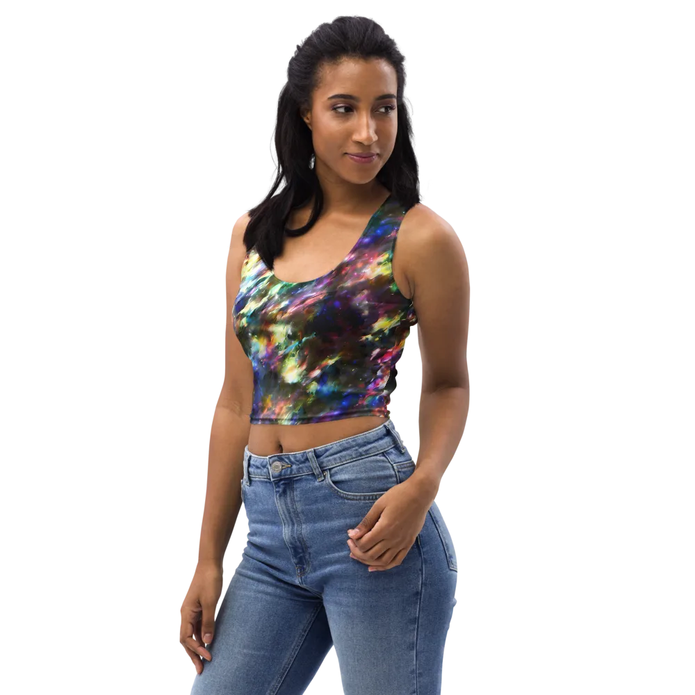Emilia's Nebula on Crop Top — Left Front