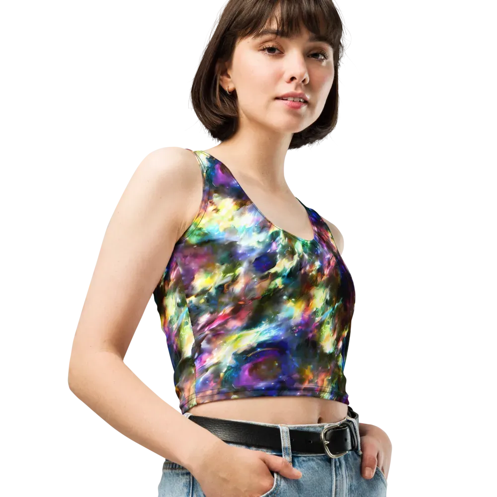 Emilia's Nebula on Crop Top — Right Front