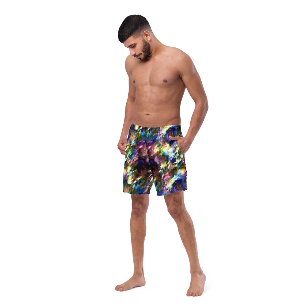 Emilia's Nebula on Swim Trunks — Left Front