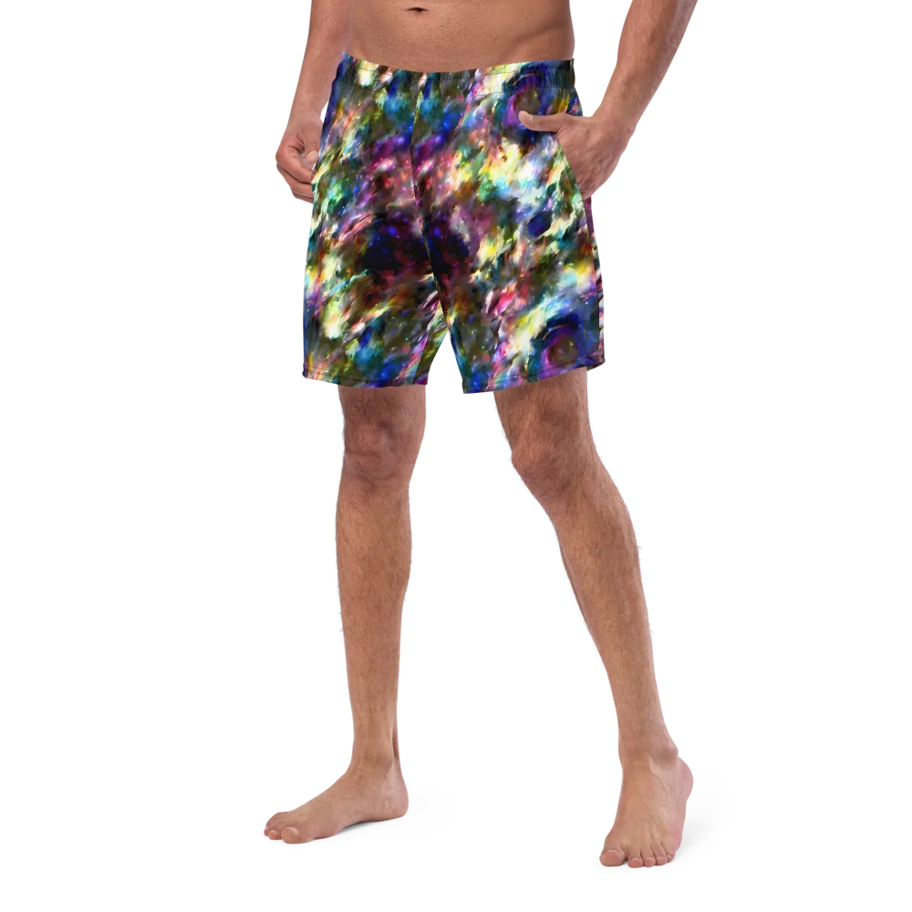 Emilia's Nebula on Swim Trunks — Left Front