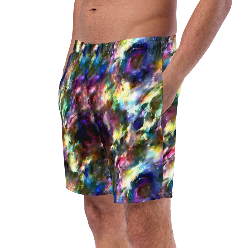 Emilia's Nebula on Swim Trunks — Left Front
