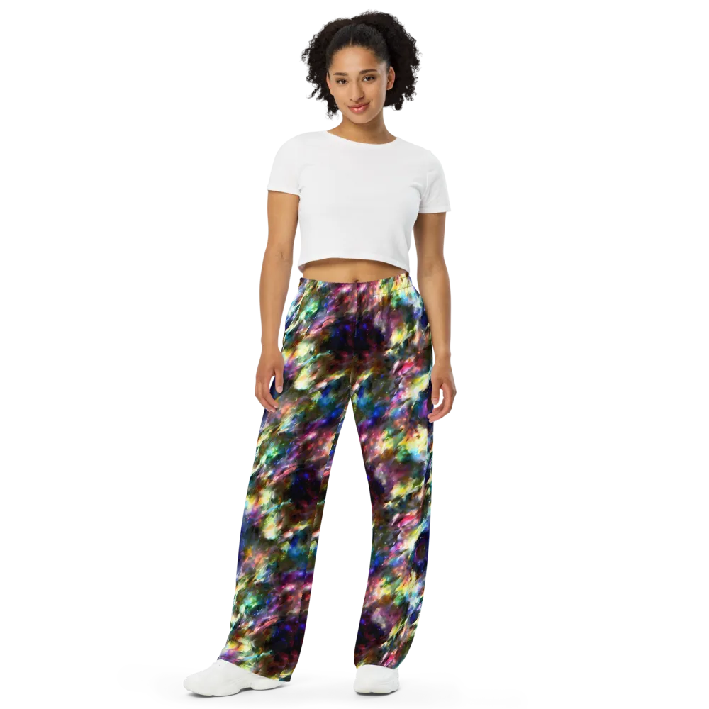 Emilia's Nebula on Wide-Leg Pants — Front