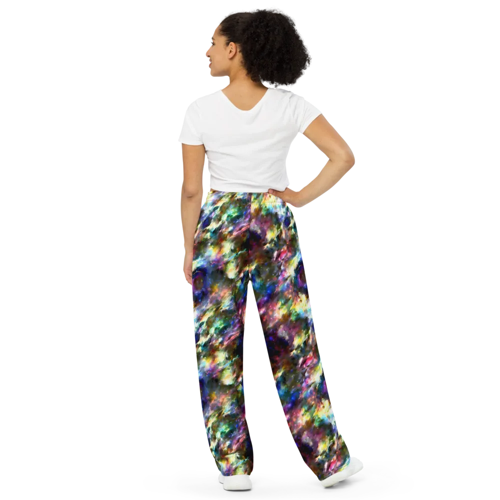 Emilia's Nebula on Wide-Leg Pants — Back