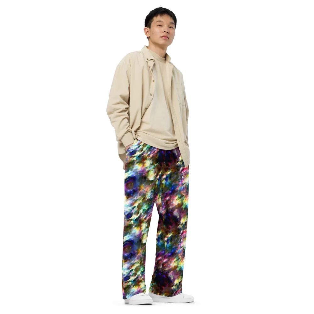 Emilia's Nebula on Wide-Leg Pants — Right Front