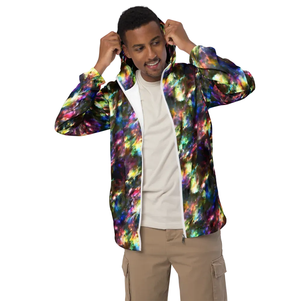 Emilia's Nebula on Men's Windbreaker — Front