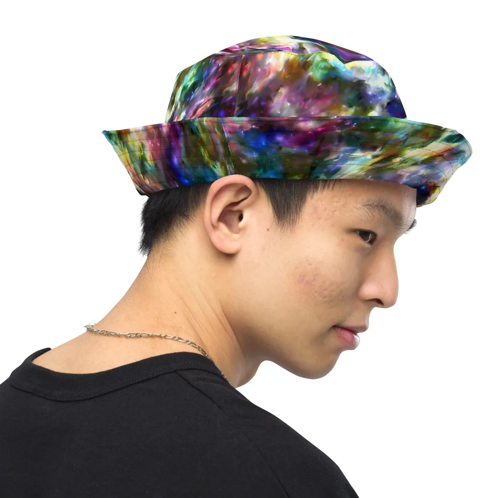 Emilia's Nebula on Reversible Bucket Hat — Right Outside