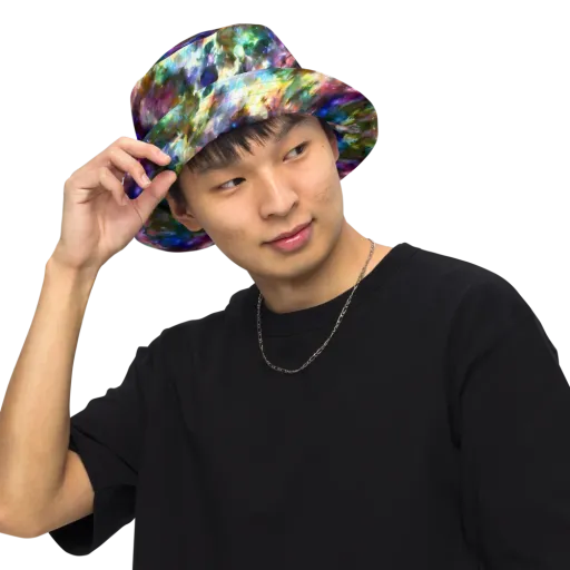 Emilia's Nebula on a Reversible Bucket Hat