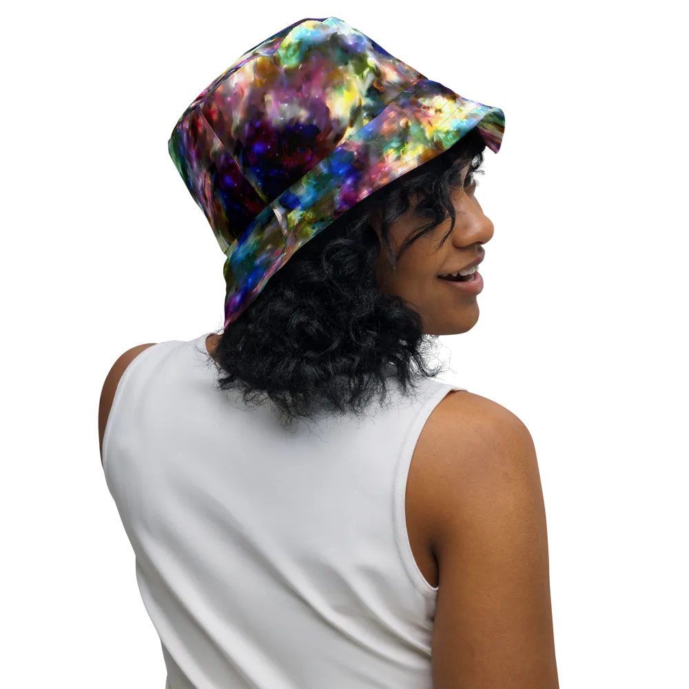 Emilia's Nebula on Reversible Bucket Hat — Right Outside