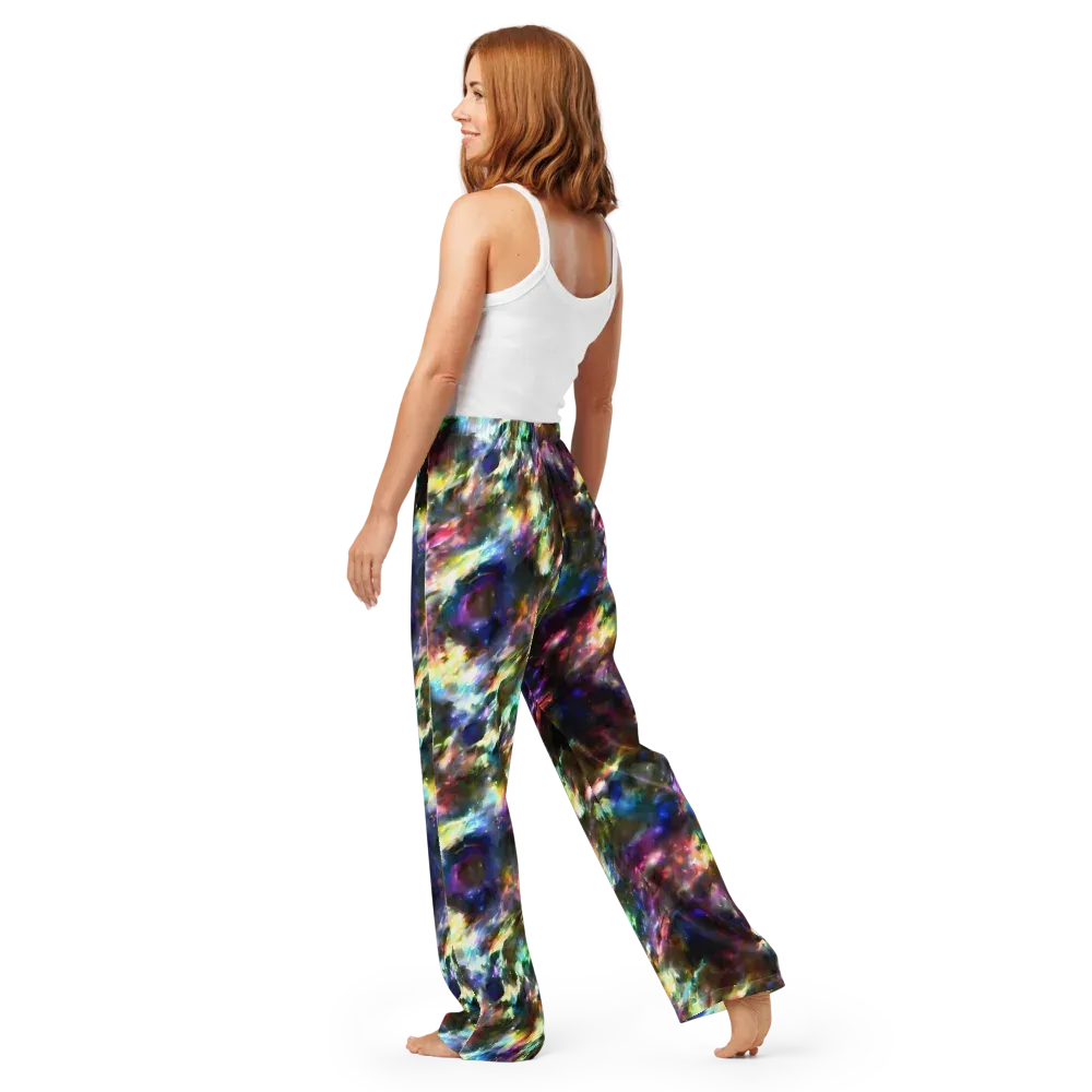 Emilia's Nebula on Women's Pajama Pants — Back