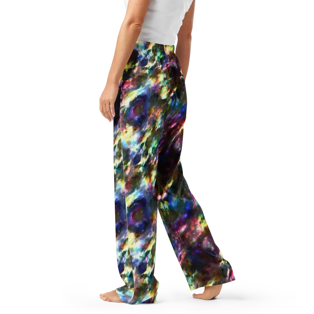 Emilia's Nebula on Women's Pajama Pants — Left